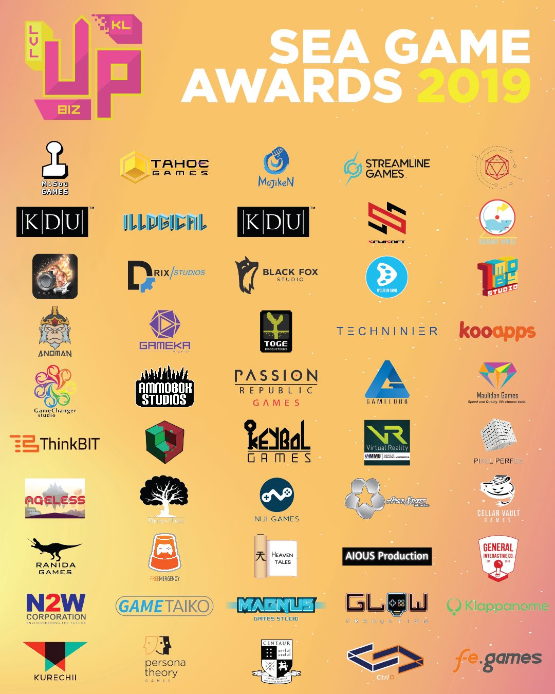 Level Up KL SEA Game Awards 2019 finalists banner