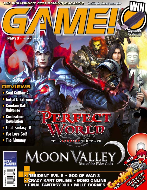 GAME! Volume 3, Issue 9 October 2008 magazine cover