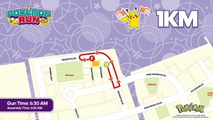 Pokémon Run Philippines 2025 1KM route banner