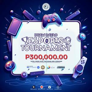 Duaw Davao Festival 2025 Esports Tournament total prize pool banner Duaw Davao Festival 2025 Esports Tournament total prize pool banner