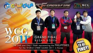 CrossFire's Team Philippines for the World Cyber Games 2011 banner