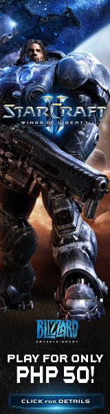 StarCraft 2 prepaid card banner advertisement