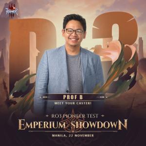 Ragnarok Online 3 Pioneer Test: Emperium Showdown Philippines Prof B banner Ragnarok Online 3 Pioneer Test: Emperium Showdown Philippines Prof B banner
