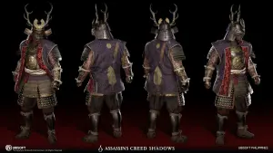 Assassin's Creed Shadows Samurai Daimyo Armor of Legend in-game engine render Assassin's Creed Shadows Samurai Daimyo Armor of Legend in-game engine render