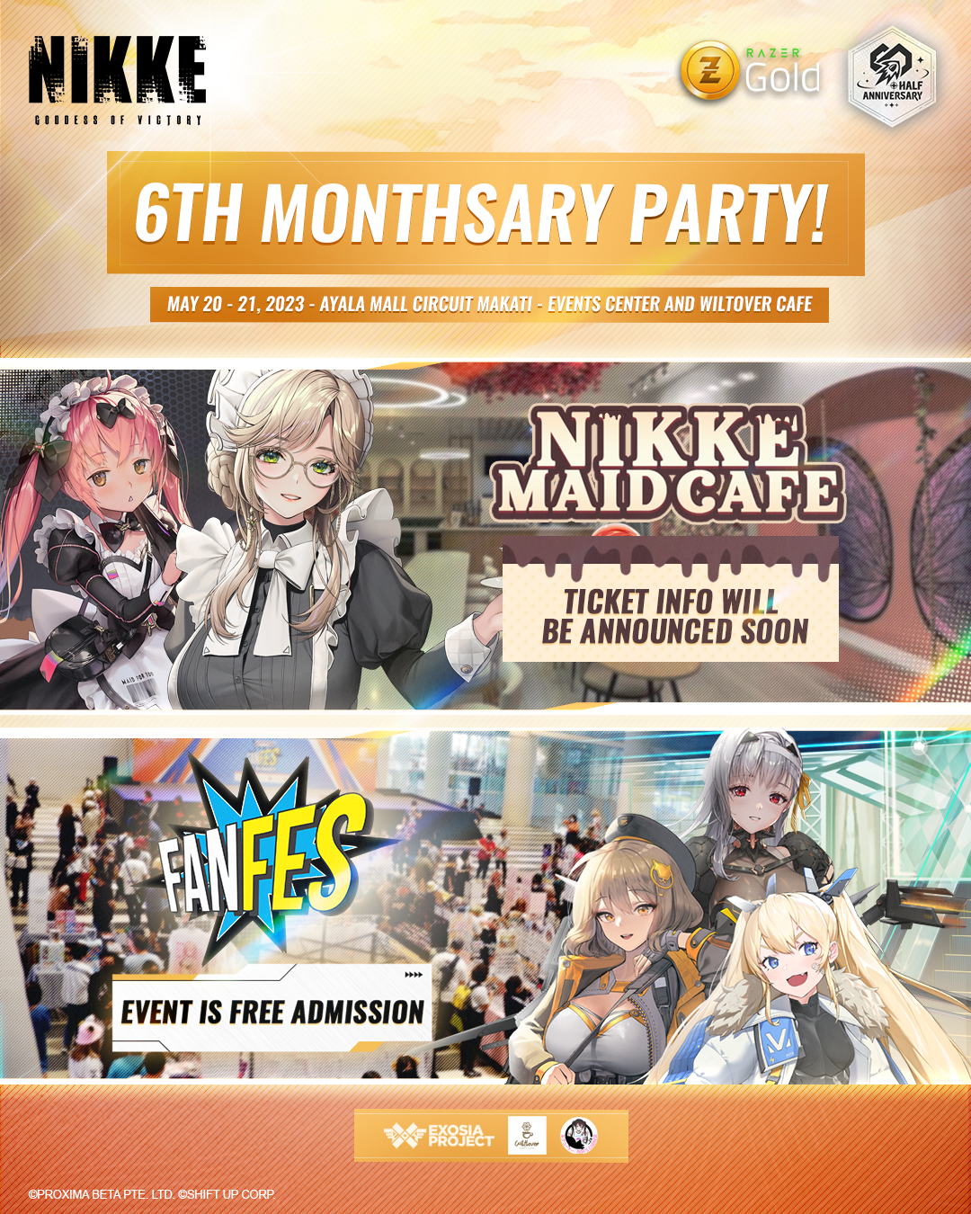 Nikke Philippines half-anniversary celebration banner