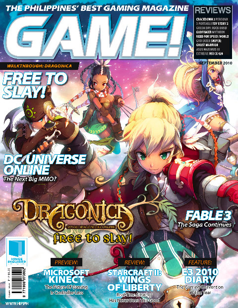 GAME! Volume 5, Issue 9 September 2010 magazine cover