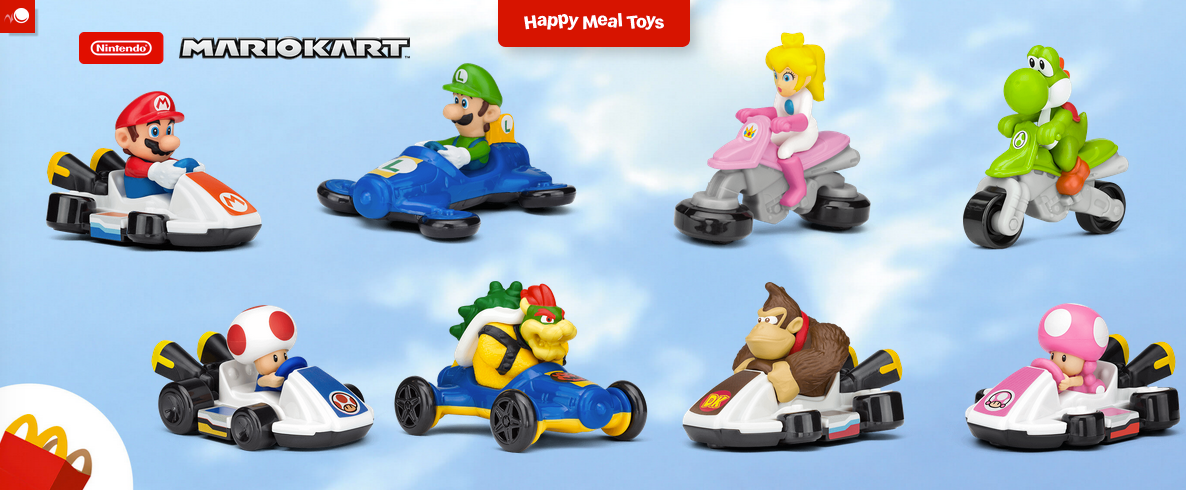 McDonald's Mario Kart 8 Deluxe Happy Meal promotion (2022)