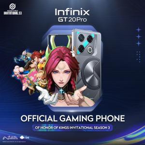 Infinix GT 20 Pro official gaming phone banner for Honor of Kings Invitational Season 3