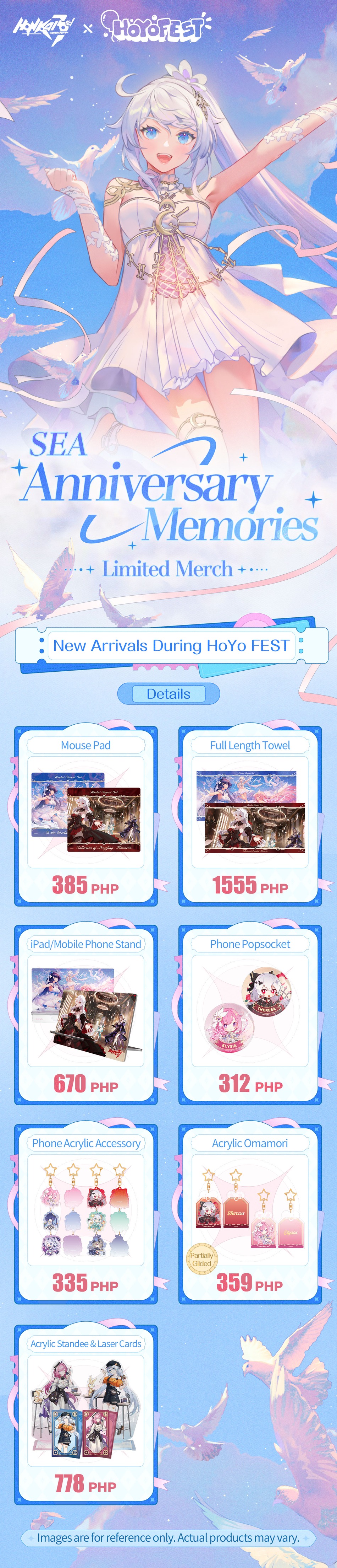 HoYo Fest 2024 Honkai Impact 3rd's SEA Anniversary Memories merchandise banner