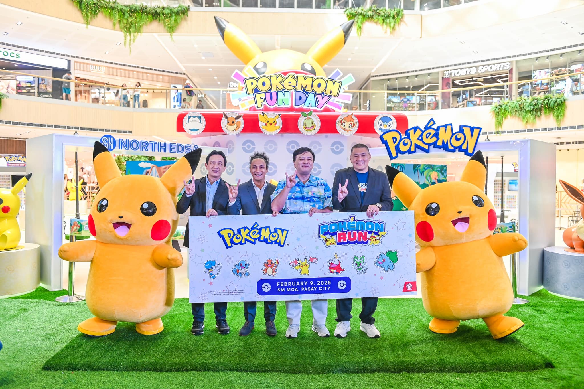 Pokémon Fun Day 2025 executives photo