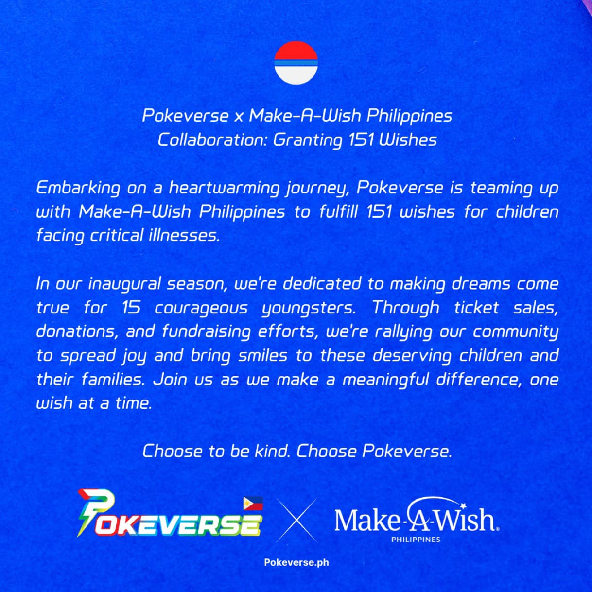 Pokeverse X Make-A-Wish Philippines banner