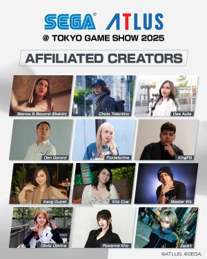 SEGA Asia's Affiliated Creators for the Tokyo Game Show 2025 banner SEGA Asia's Affiliated Creators for the Tokyo Game Show 2025 banner
