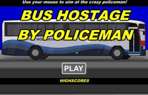 Bus Hostage by Policeman main menu screenshot