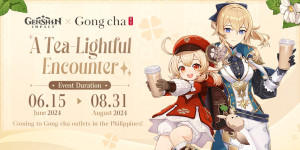 Genshin Impact X Gong Cha A Tea-Lightful Encounter banner 1