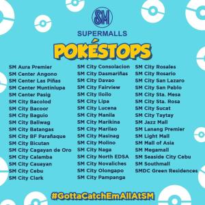 SM Supermalls Pokémon GO Lure Party participating malls Pokéstops banner SM Supermalls Pokémon GO Lure Party participating malls Pokéstops banner