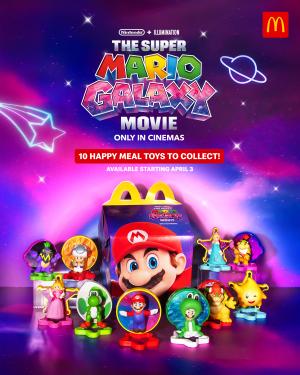 McDonald's Philippines x The Super Mario Galaxy Movie Happy Meal promotion McDonald's Philippines x The Super Mario Galaxy Movie Happy Meal promotion