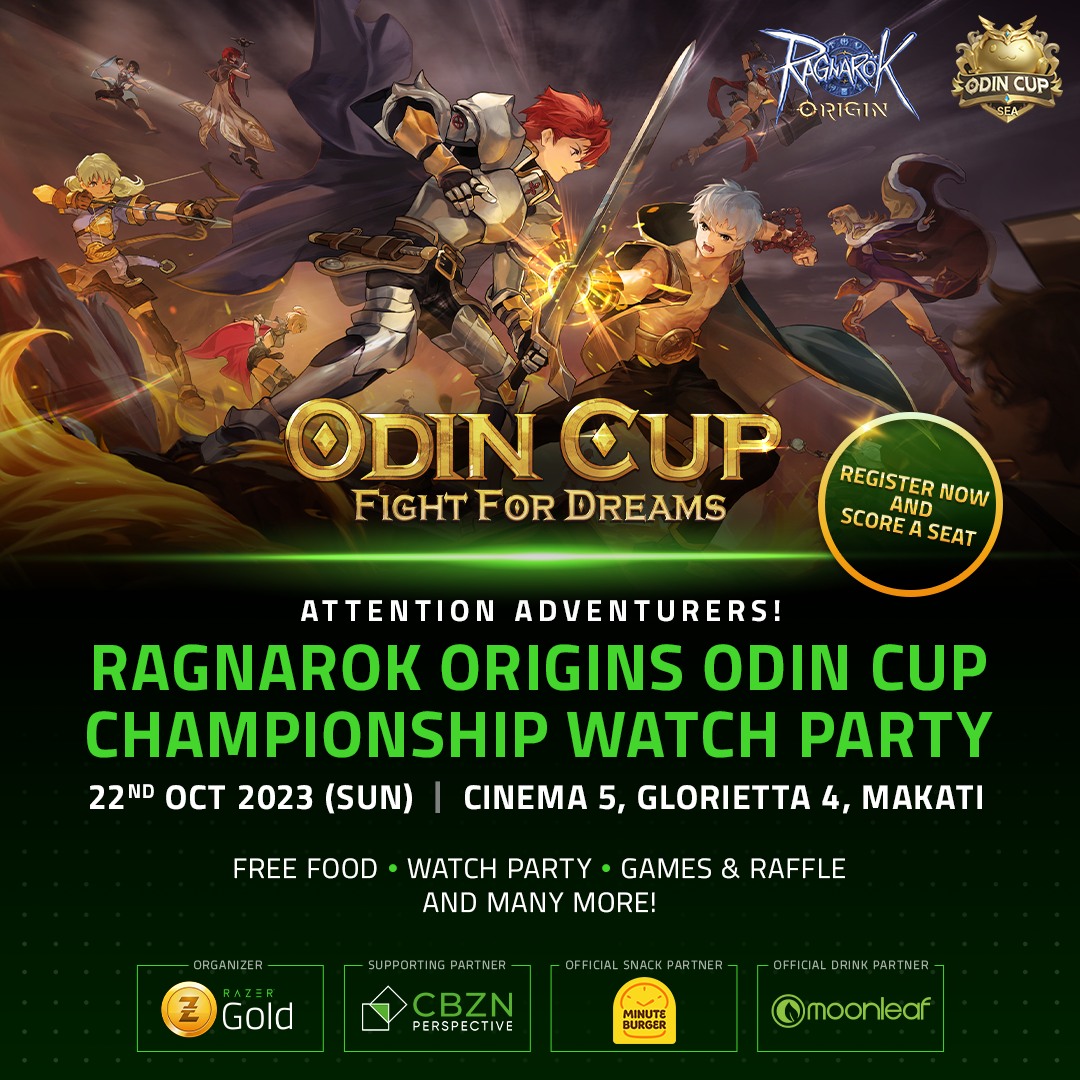 Razer's Ragnarok Origin Odin Cup 2023 watch party advertisement