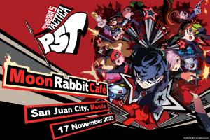 Persona 5 Tactica x Moon Rabbit Café & Restaurant themed café collaboration banner Persona 5 Tactica x Moon Rabbit Café & Restaurant themed café collaboration banner