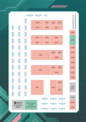 Taipei Game Show 2025 Indie House B2C Zone floor plan banner Taipei Game Show 2025 Indie House B2C Zone floor plan banner