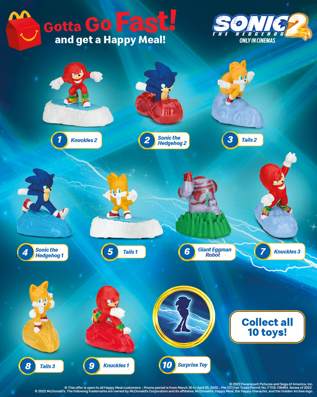 McDonald's Philippines Sonic the Hedgehog 2 movie Happy Meal promotion (2022) banner