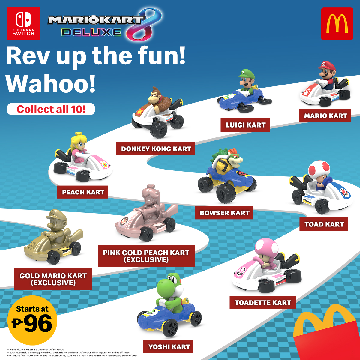 McDonald's Philippines Mario Kart 8 Deluxe Happy Meal promotion (2024) banner 1