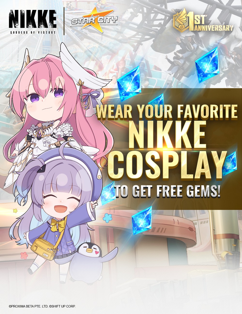 Nikke Philippines 1st Anniversary Star City Cosplay banner