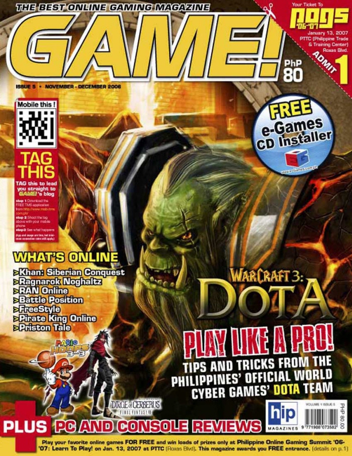 GAME! Issue 5 November and December 2006 magazine cover