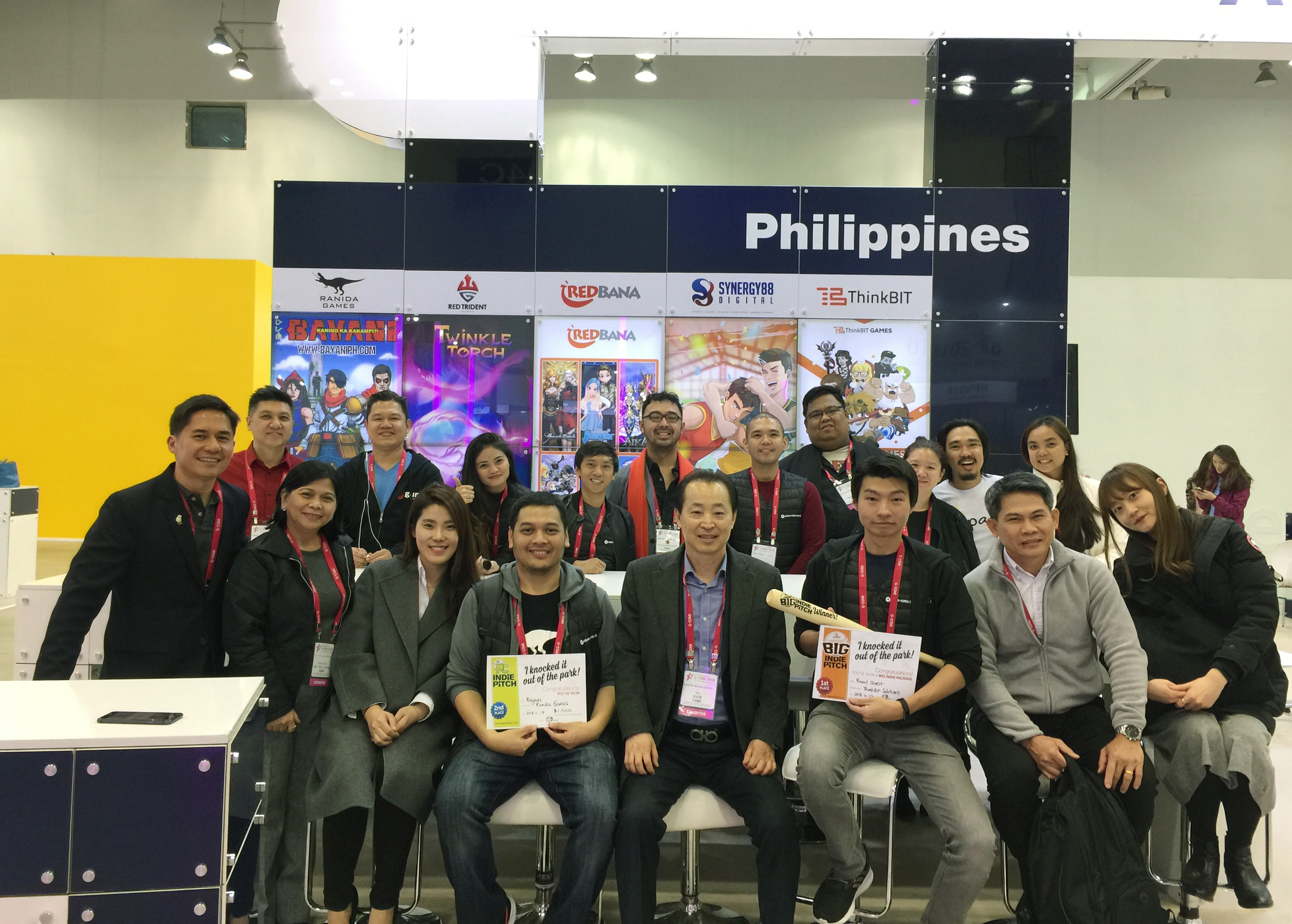 Philippine company representatives at G-Star 2018 photo