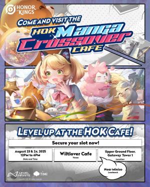 Honor of Kings Manga Crossover Cafe banner Honor of Kings Manga Crossover Cafe banner