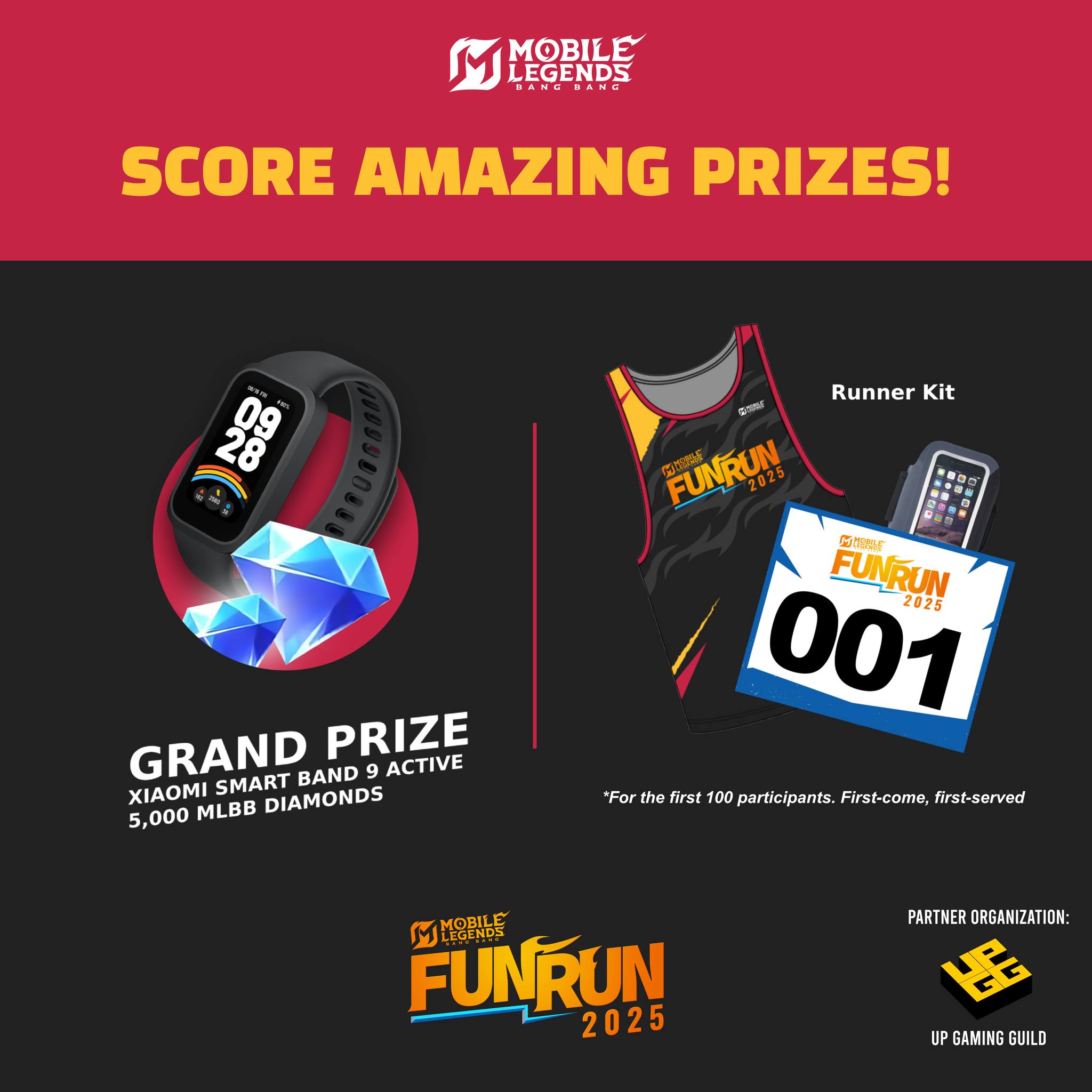 MLBB Fun Run 2025 prize banner